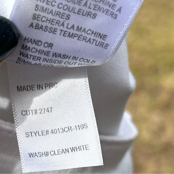 Articles Of Society Crisp White Skinny Ankle Jeans Designer Denim Size 29 - Picture 8 of 8